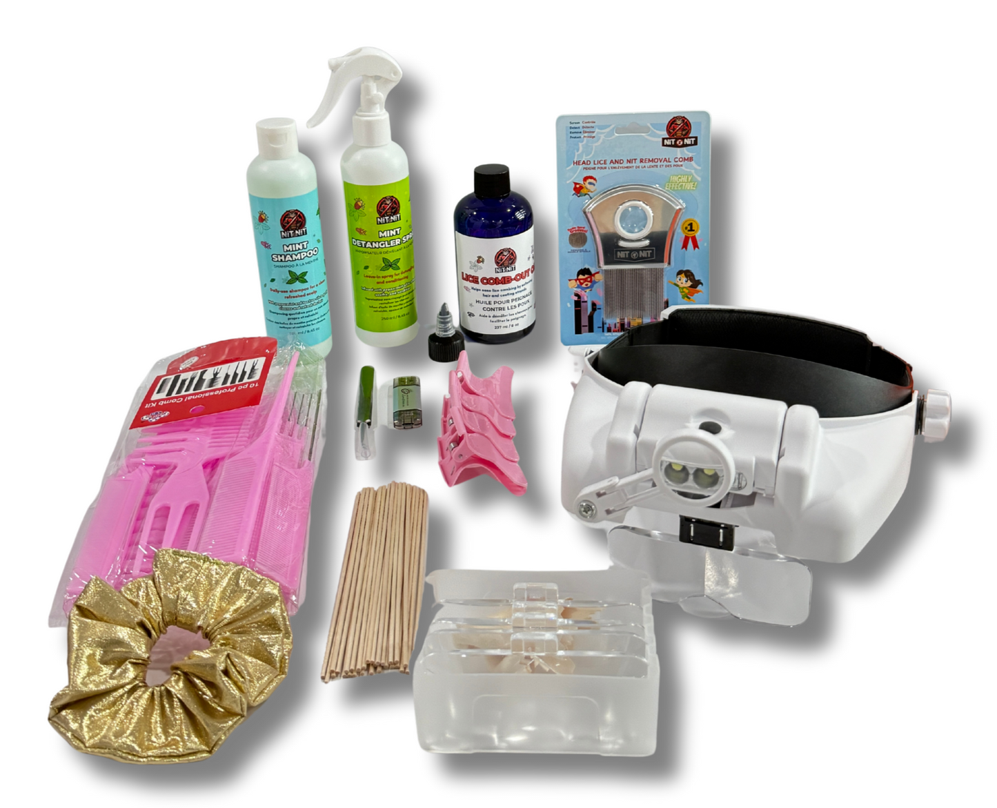 Deluxe Lice Treatment & Prevention Kit – With Magnifying Visor Upgrade